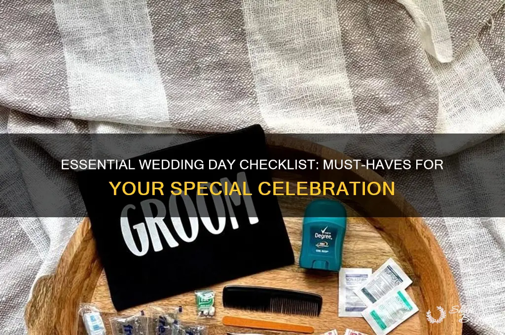 what should go on a wed