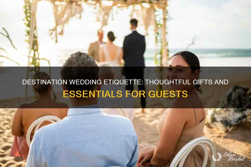 what should guests bring to a destination wedding