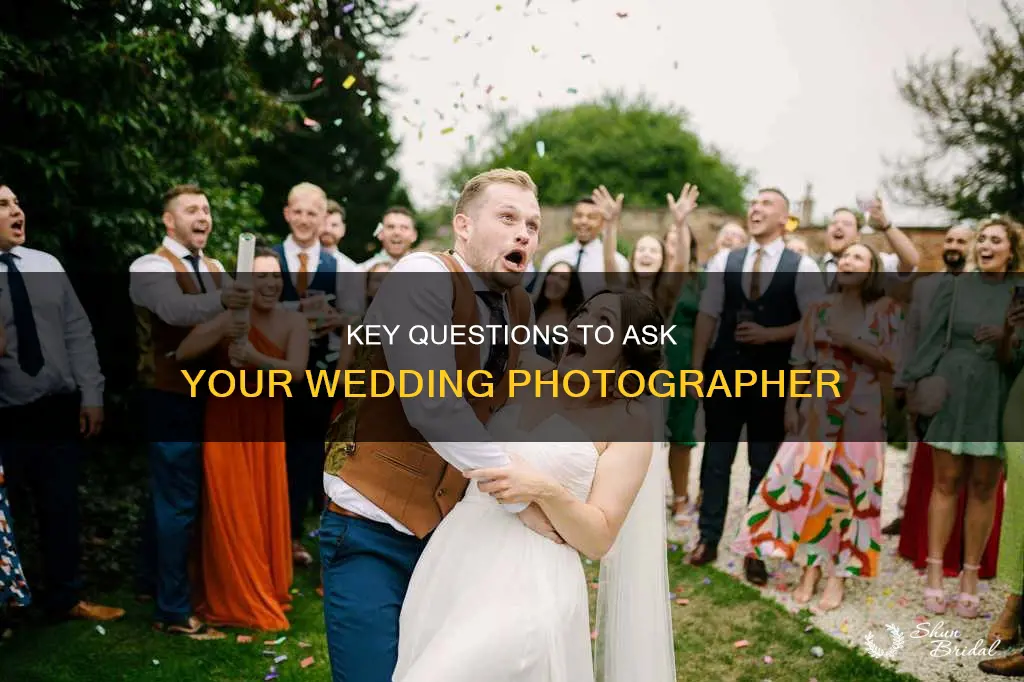 what should I ask my wedding photographer