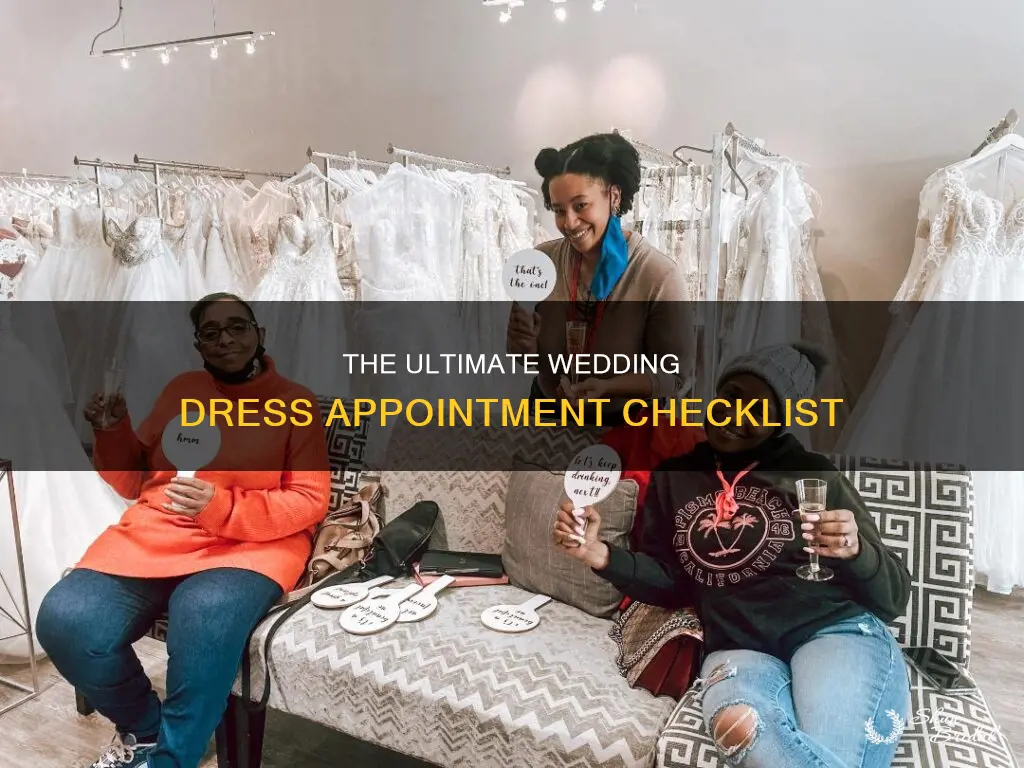what should I bring to a wedding dress appointment