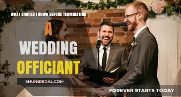 Key Considerations Before Terminating Your Wedding Officiant: A Guide