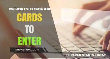 Perfect Wedding Show Card Details: Essential Info to Include for Guests