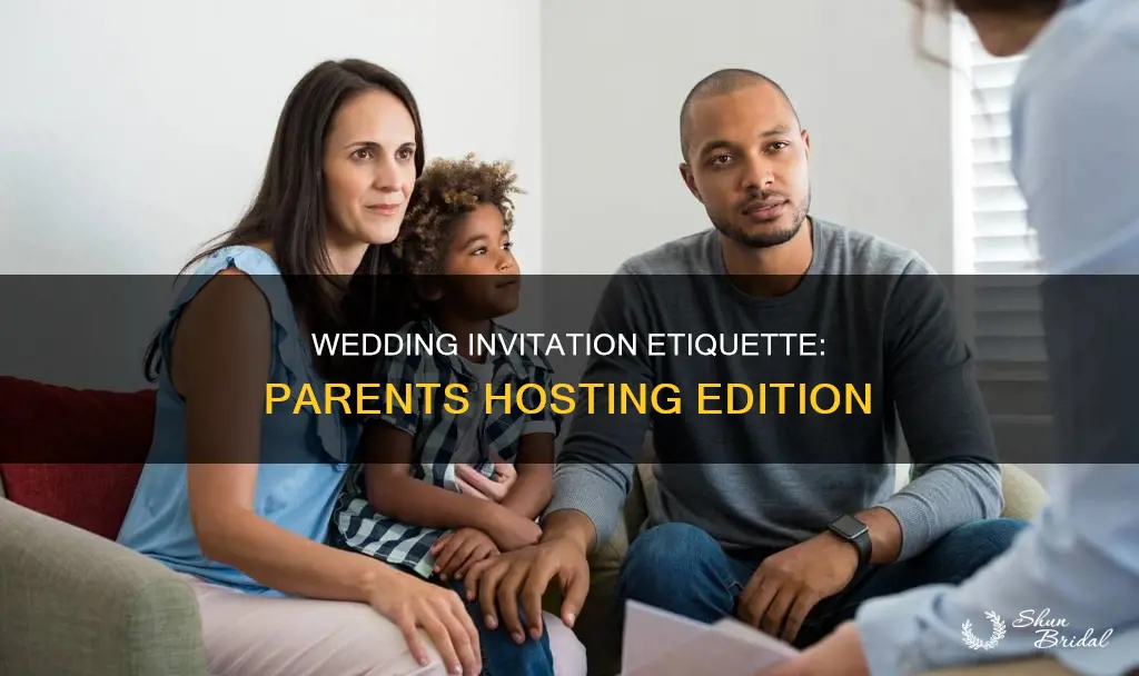 what should I say on wedding invitation hosted by parents