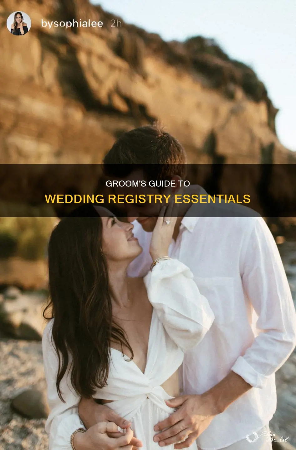what should men put on a wedding register