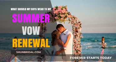 Summer Vow Renewal: Stylish Outfit Ideas for Your Boys