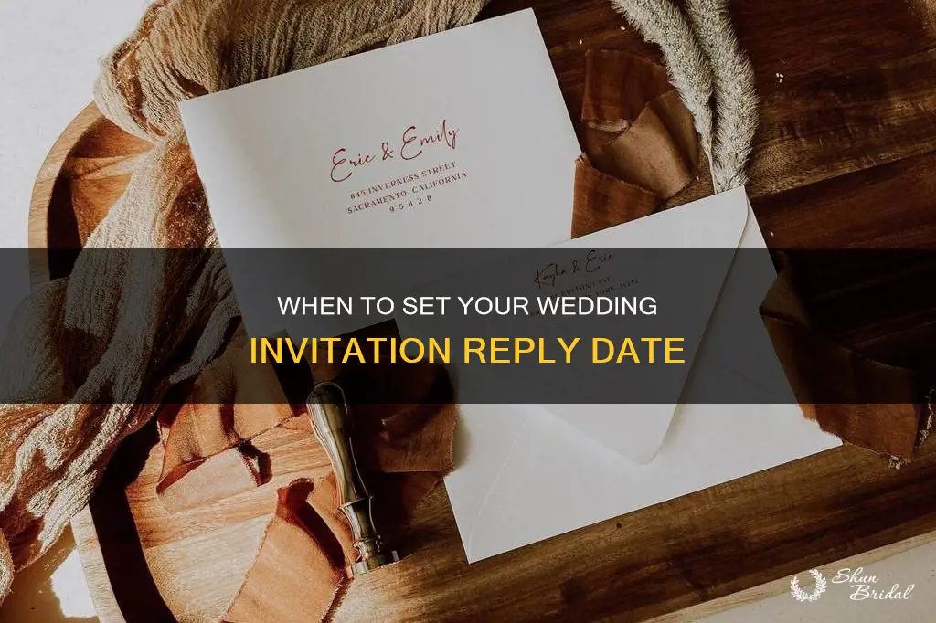 what should my reply date be for my wedding invites