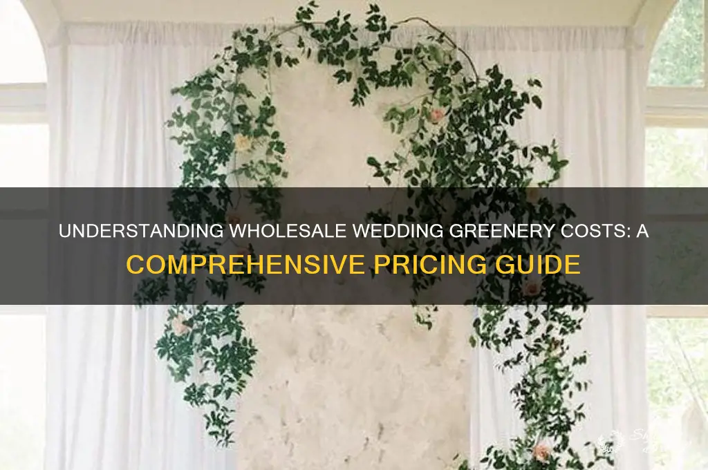 what should wholesale wedding greenery cost