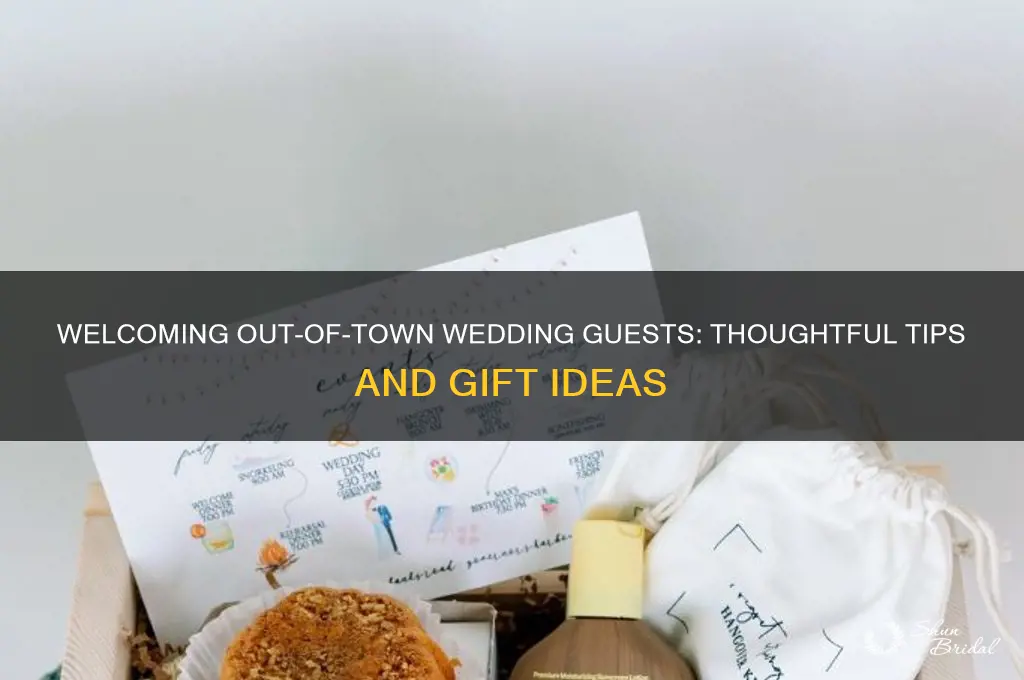 what should you offer out of town wedding guests