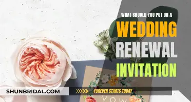 Wedding Renewal Invitation: What Details to Include