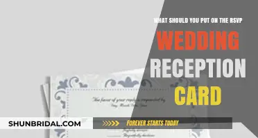 Essential RSVP Card Details for Your Wedding Reception