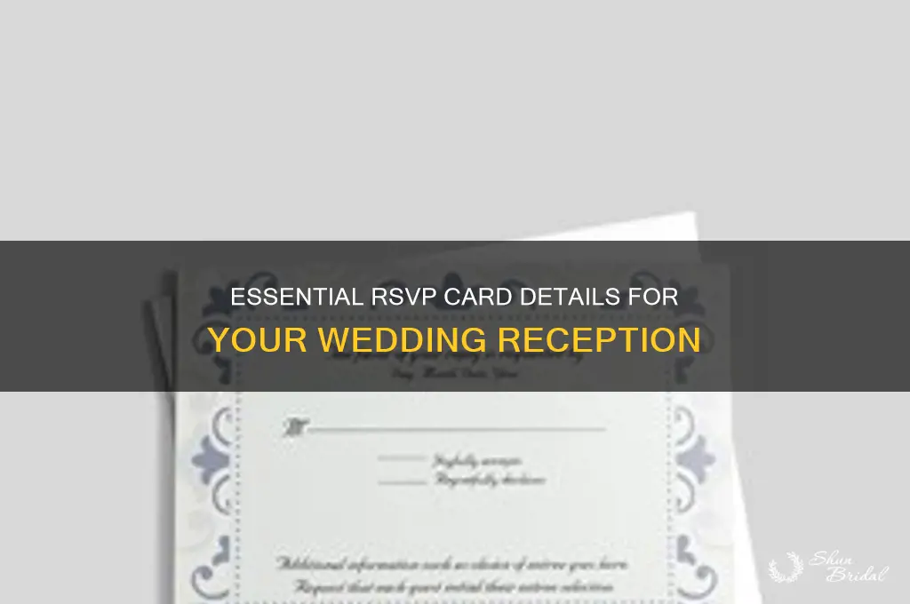 what should you put on the rsvp wedding reception card