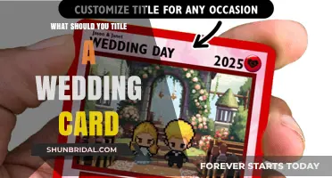 Perfect Wedding Card Titles: Creative Ideas to Celebrate Love and Commitment