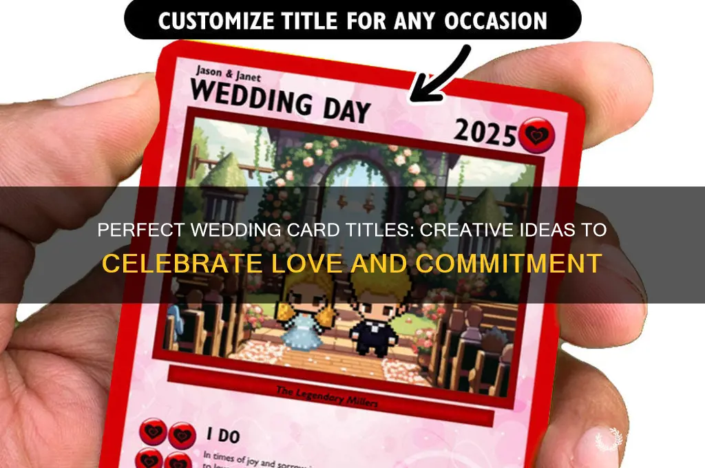 what should you title a wedding card