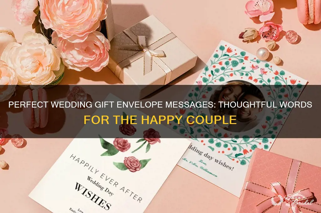 what should you write on a wedding gift envelope