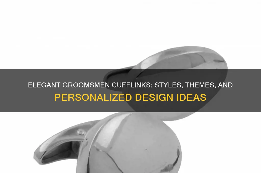 what shuld groomsmen cufflinks look like