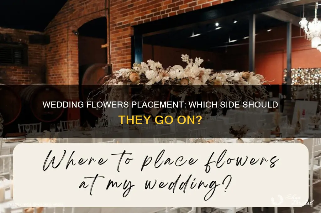 what side do wedding flowers go on