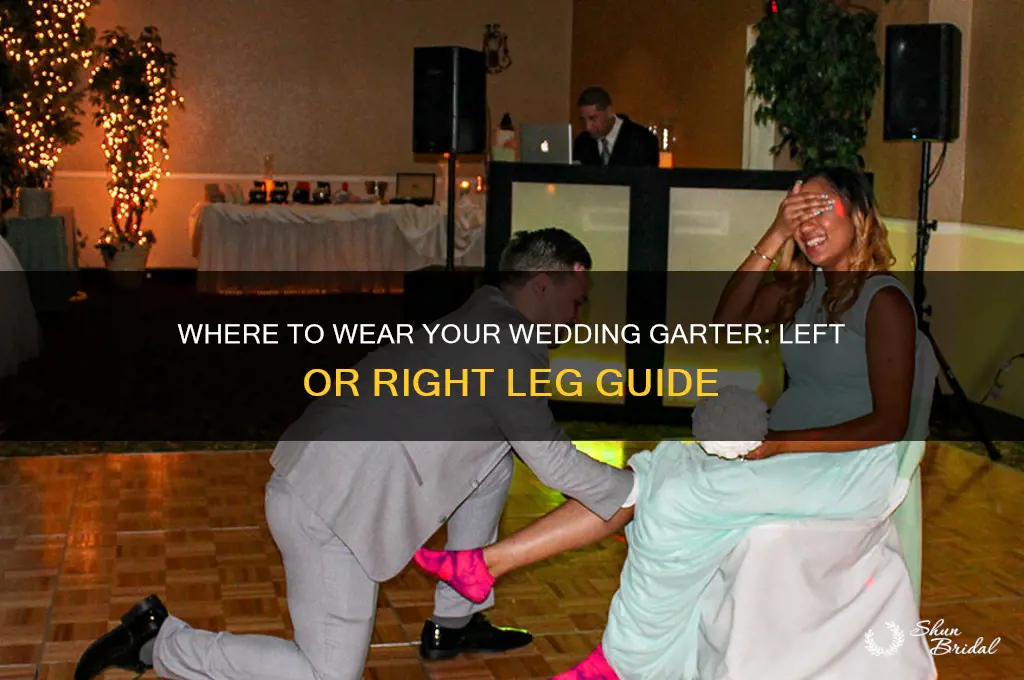 what side does a wedding garter go on