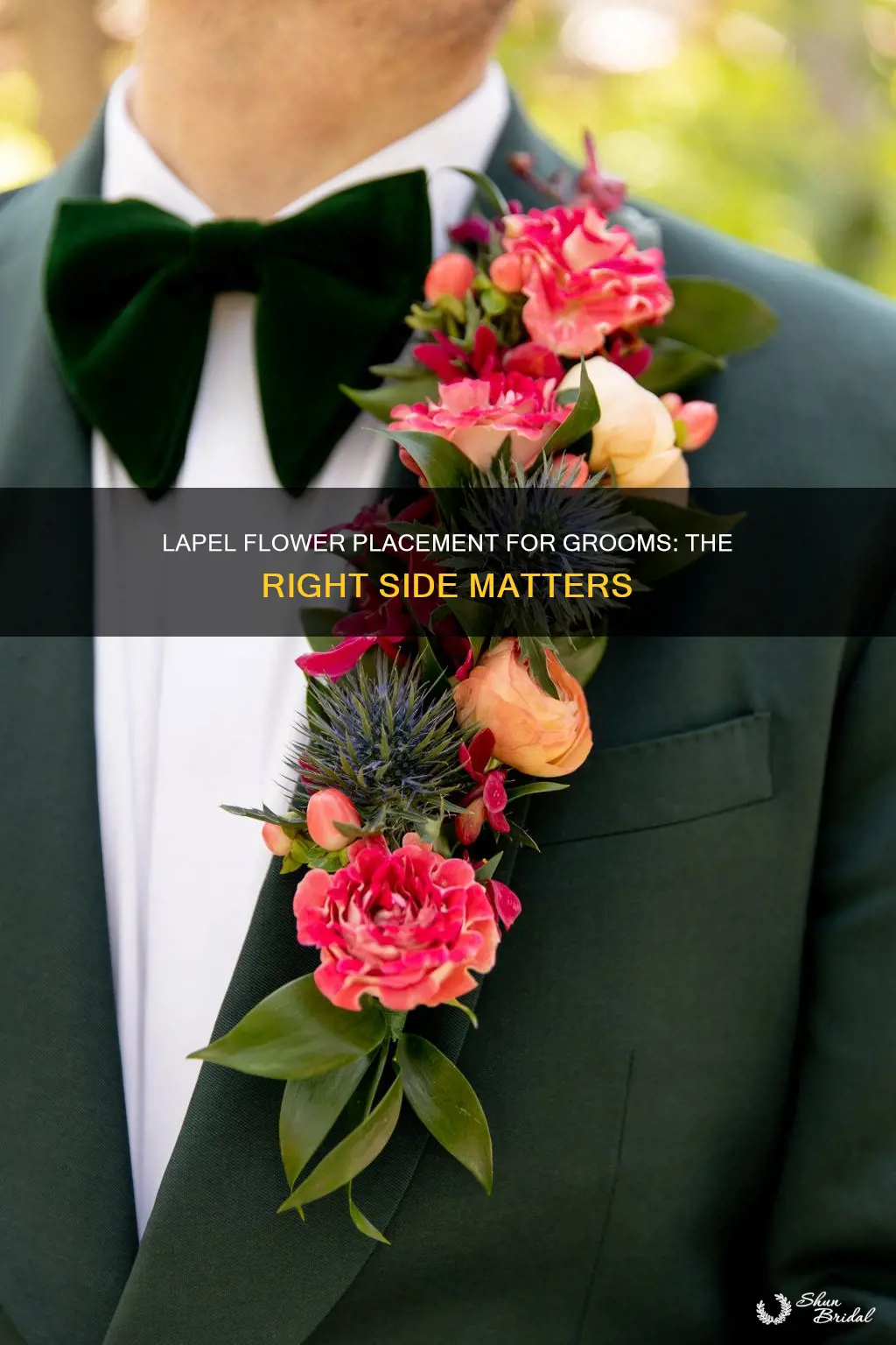 what side of lapel for wedding flowers