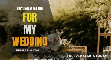Signage for Your Wedding: A Guide to Essential Displays