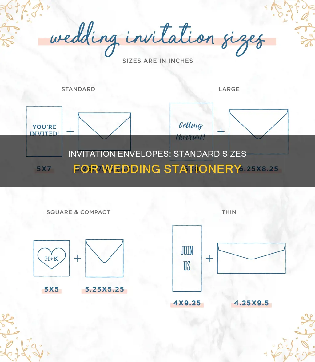 what size are most wedding invitation envelopes