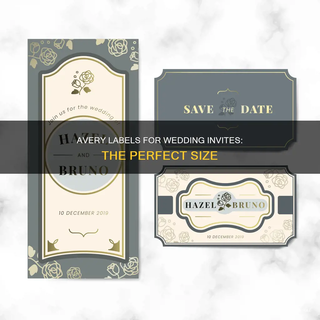 what size avery labels for wedding invitations