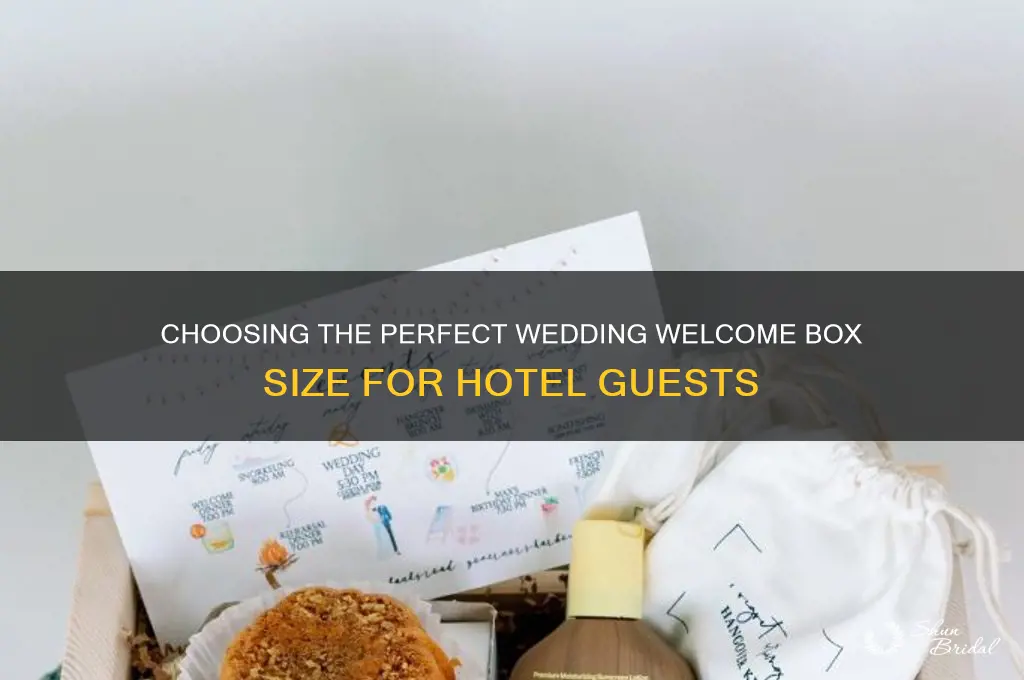 what size box for guests wedding hotel