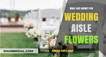 Choosing the Right-Sized Bucket for Your Wedding Aisle Flowers