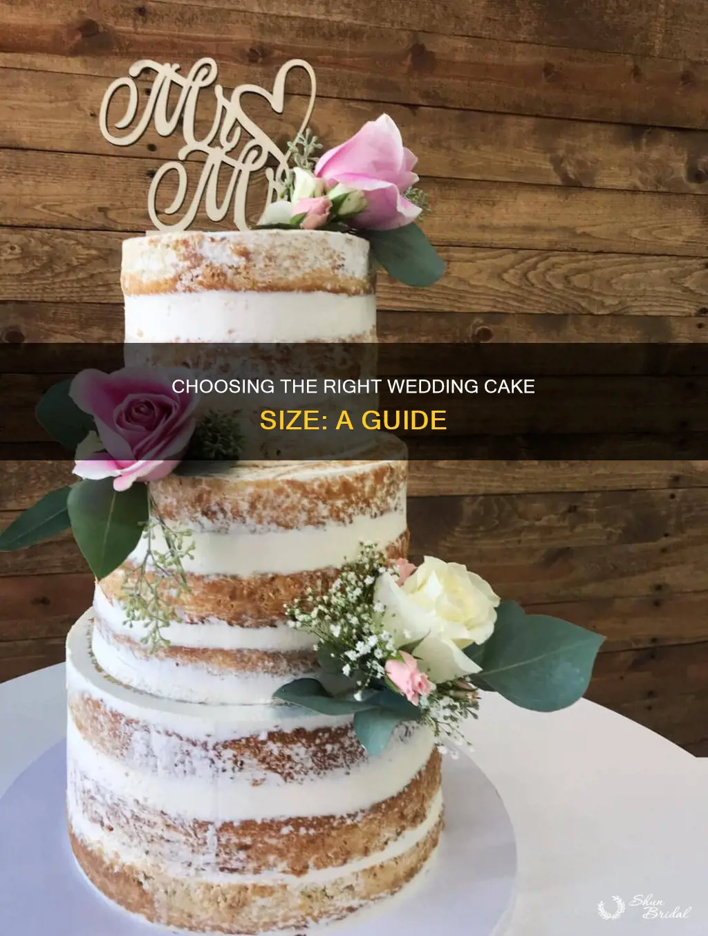 what size cake do I need for my wedding