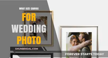 Canvas Size Guide for Wedding Photos