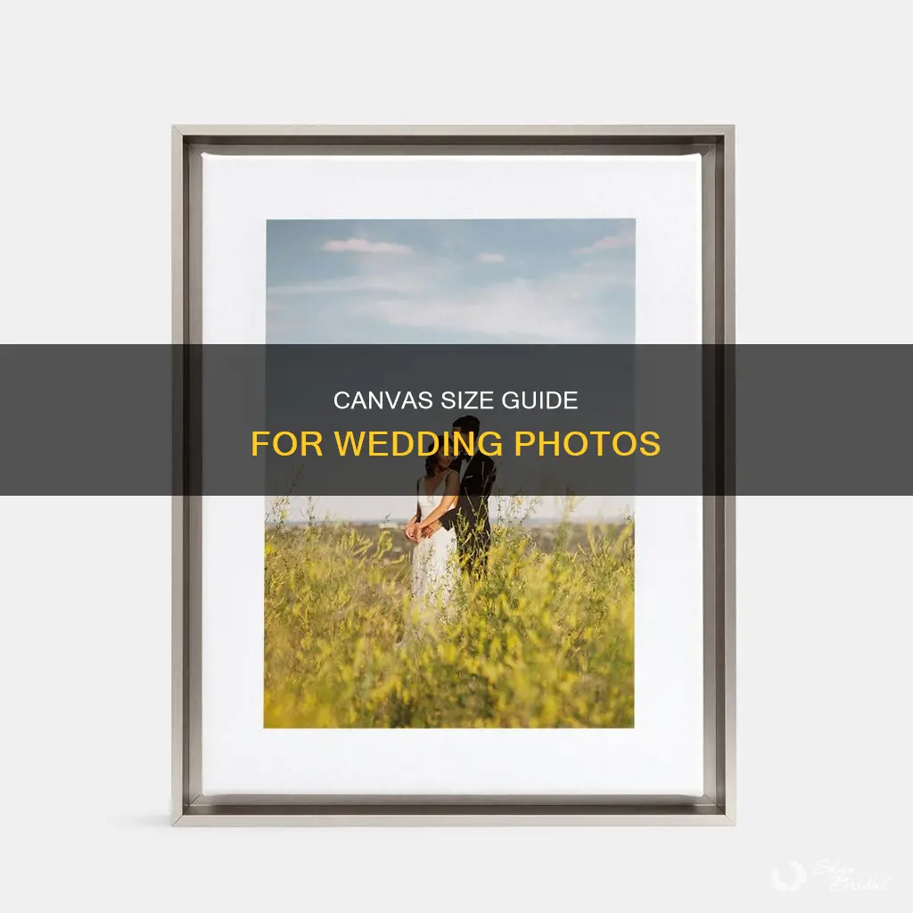 what size canvas for wedding photo