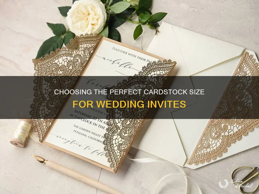 what size cardstock for wedding invitations