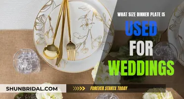 Dinner Plate Sizes for Wedding Bliss
