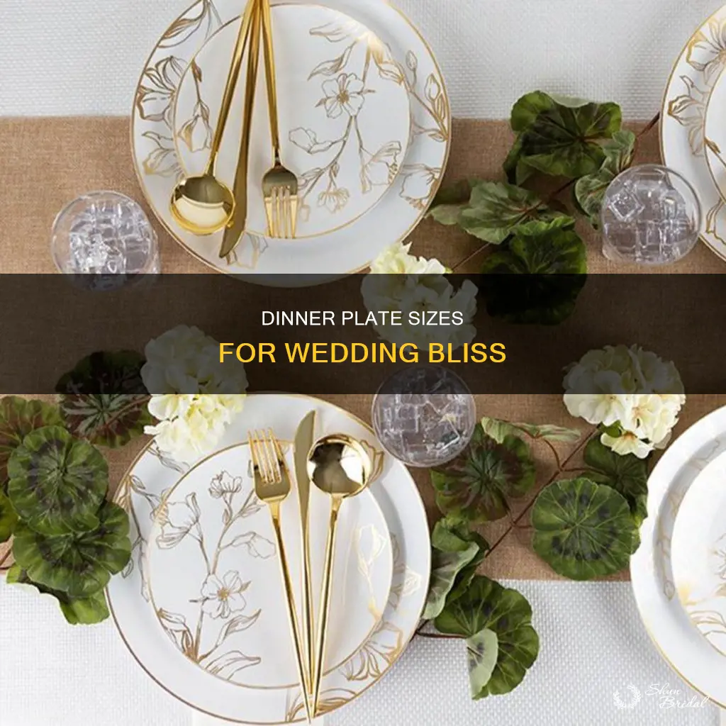 what size dinner plate is used for weddings