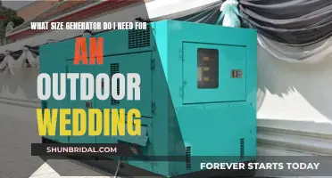 Choosing the Right Generator Size for Outdoor Weddings