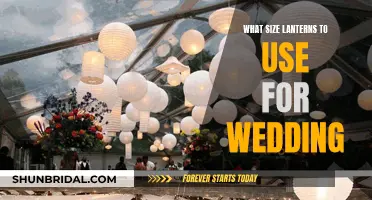 Lanterns for Weddings: Picking the Right Size for Your Special Day