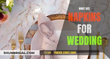 Choosing the Right Size Napkins for Your Wedding Day
