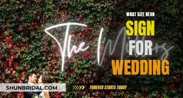 Choosing the Right-Sized Neon Sign for Your Wedding