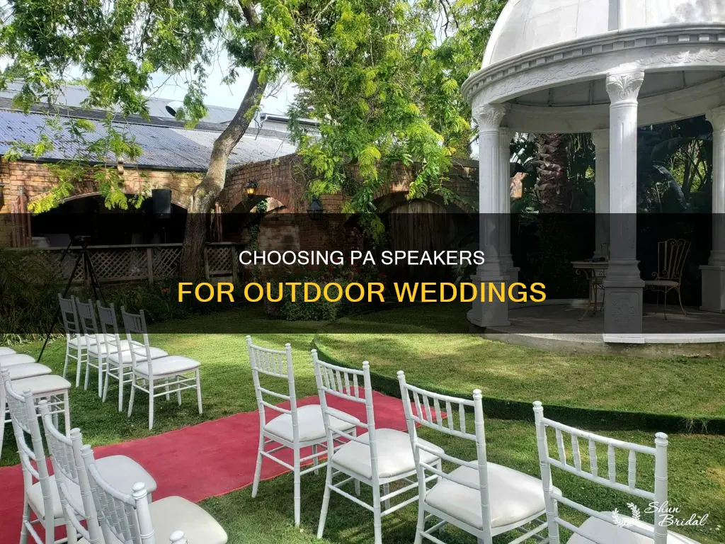 what size pa speaker do I need for outdoor wedding