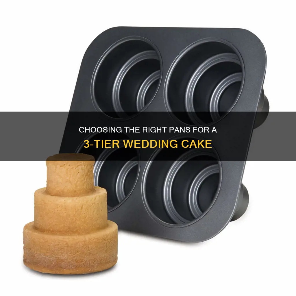 what size pans for 3 tier wedding cake