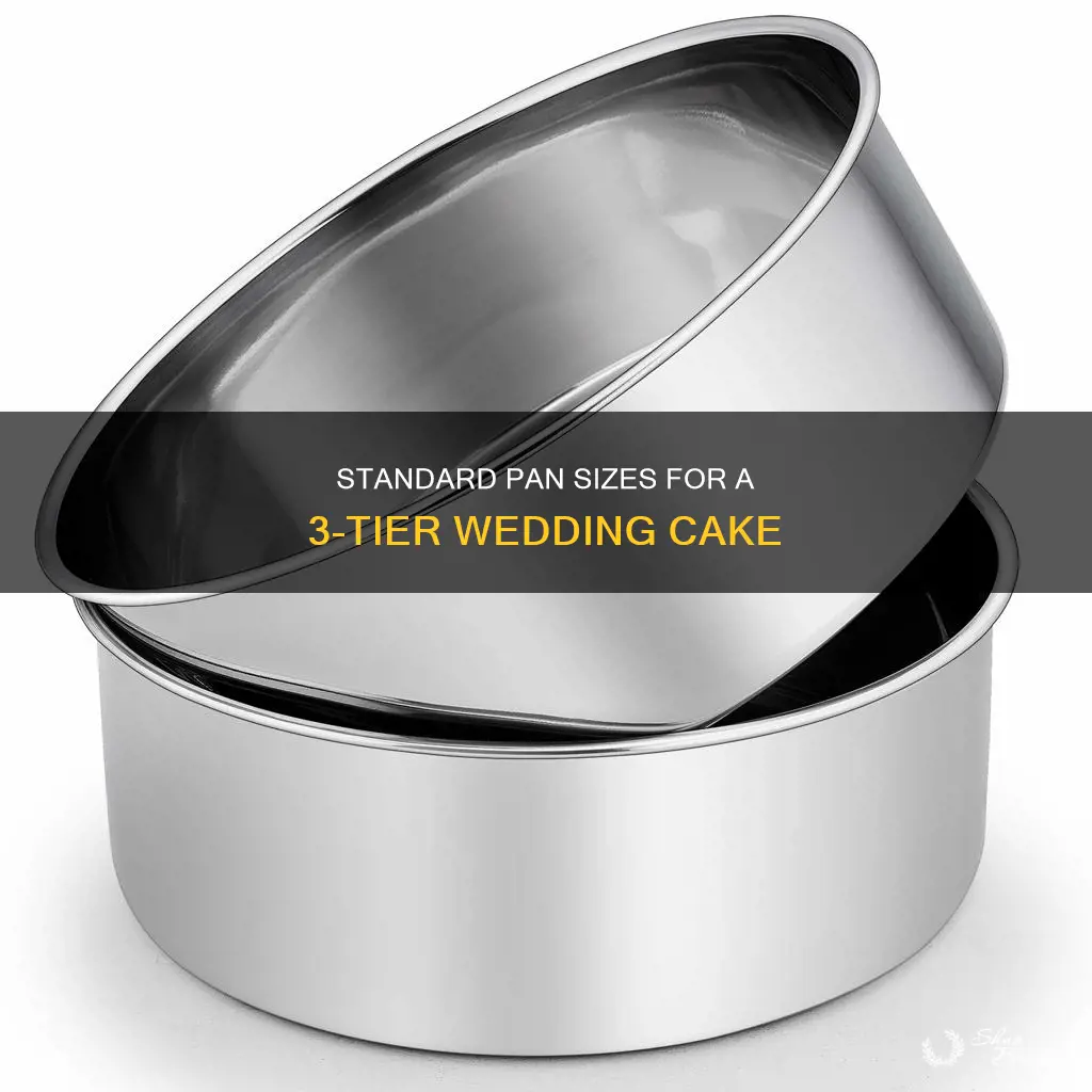 what size pans for a wedding cake for 40 guests