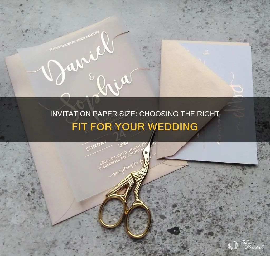 what size paper are wedding invitations