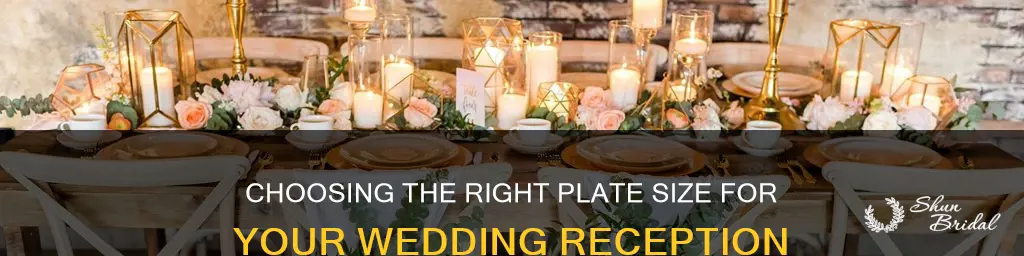 what size plates for wedding reception