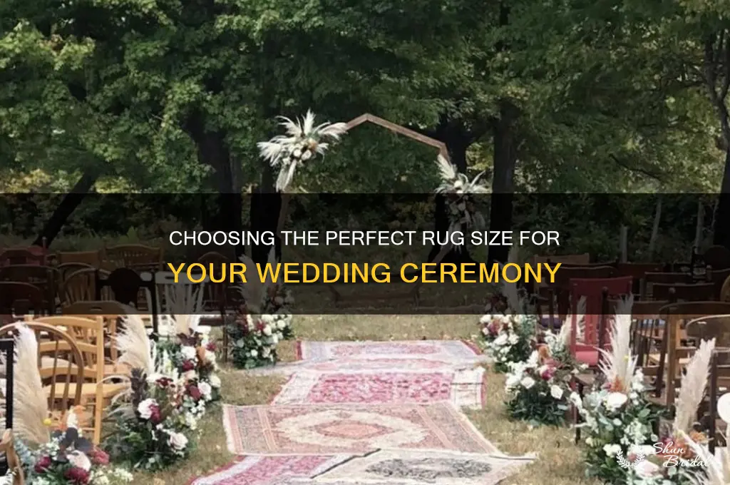 what size rug for wedding ceremony