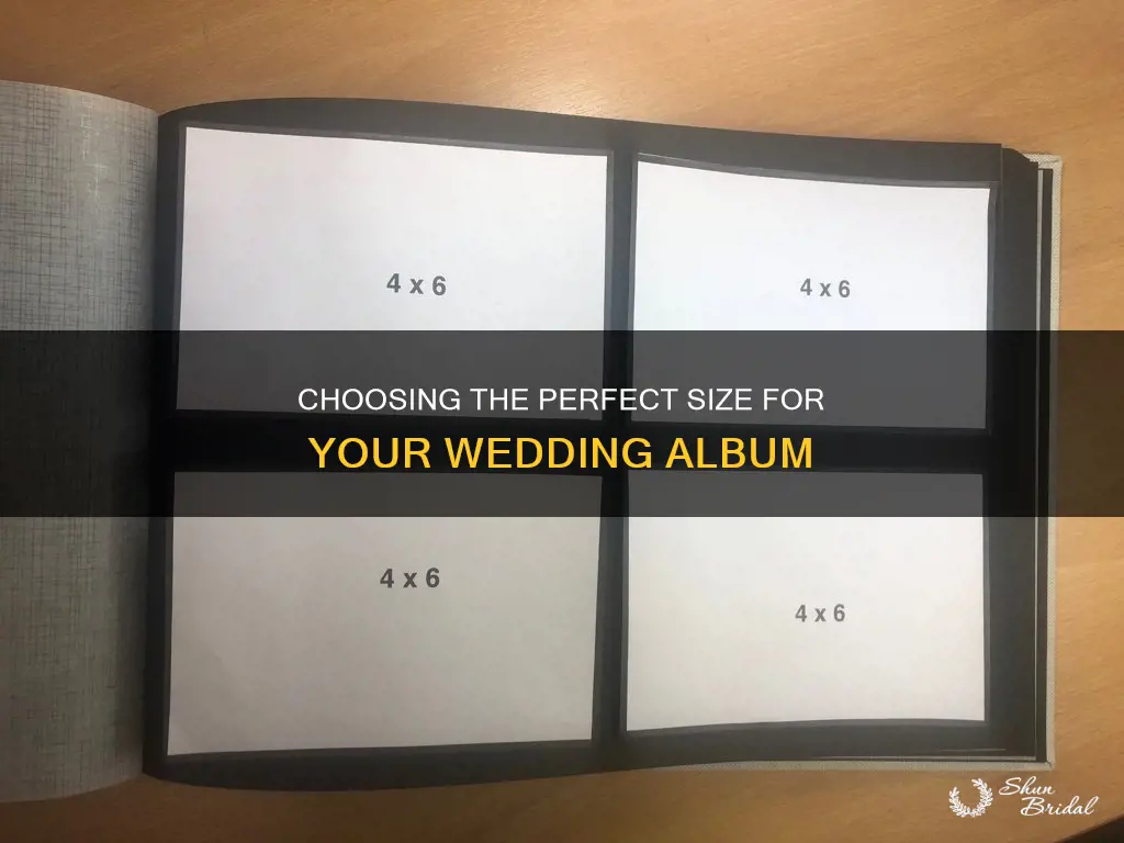 what size should I make my wedding album