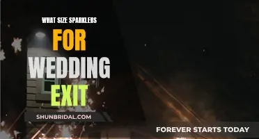 Choosing the Perfect Sparkler Size for a Wedding Exit