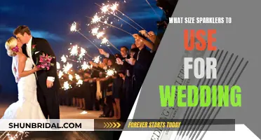 Choosing the Perfect Sparkler Size for Your Wedding