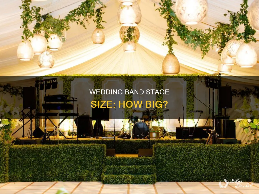 what size stage for a wedding band