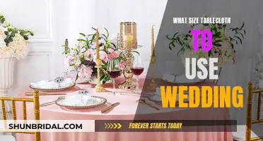 Tablecloth Sizes for Wedding Bliss