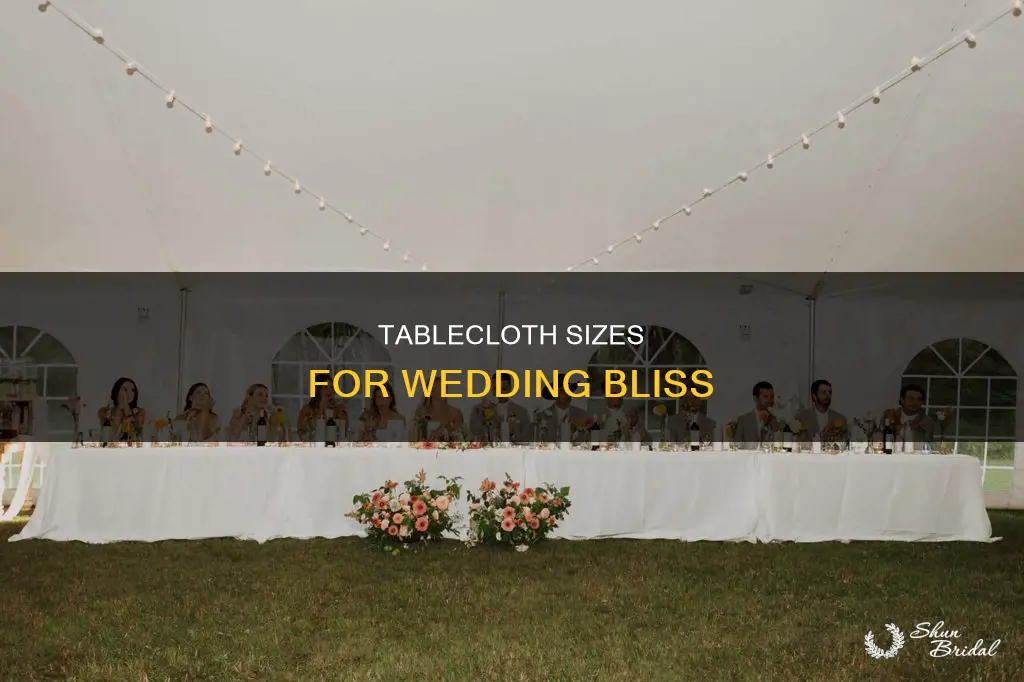 what size tablecloth to use wedding