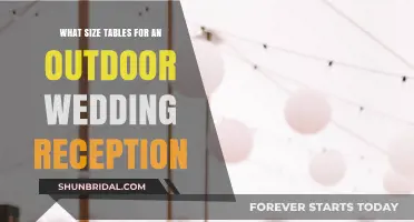 Choosing the Right Table Size for Outdoor Wedding Bliss